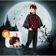 bat vampire costume for kids 2-11yrs(With a glowing headdress)