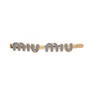【二手】Miu Miu Logo 髮夾 5IF146F0076 GP（鍍金）女士全新