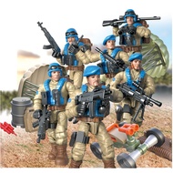 Military Series Special forces SWAT Figures Weapon parachute oil drum accessories Building Blocks Bricks Toys Gifts