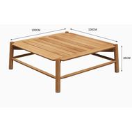 BUNISE ชุดโซฟากลางแจ้งไม้สัก สำหรับสวน วิลล่า ระเบียง กันฝนกันแดด วัสดุไม้ทนทาน รุ่น P65 จัดส่งฟรีทั