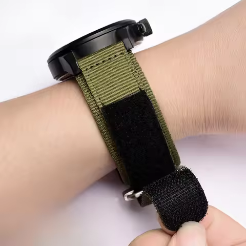 For Bell Ross Panerai Nylon Watchbands Canvas Durable Hook and Loop Fastener Wear-Resistant Nylon Me