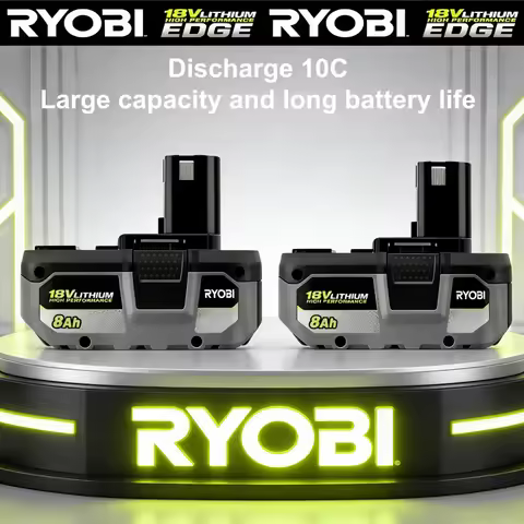 Genuine RYOBI 18V One+ Li-ion Battery Pack High Capacity P108 P104 P107 RB18L50 RB18L20 Rechargeable