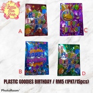 plastik goodies happy birthday