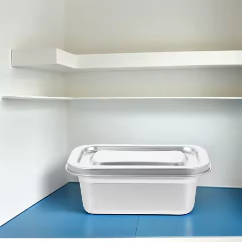 2pcs Ice Cream Stainless Steel Container for Freezer Storage Ice Cream Box Suitable for Homemade Ice