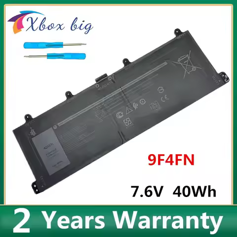 9F4FN Laptop Battery For DELL Latitude 7320 2VKW9 tablet 2-in-1 7.6V 40Wh