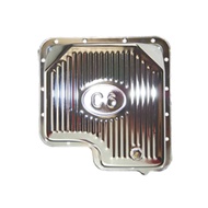 TSP - High-Capacity Transmission Pan, Compatible with Ford C6 Raised Finned Chrome Steel - SP7601D