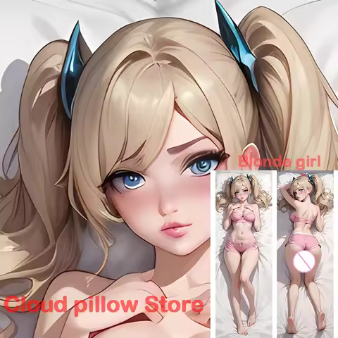 Dakimakura anime Blonde girl Double-sided Print Life-size body pillows onahole pillowcase anime body
