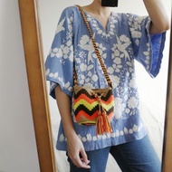 Vintage 哥倫比亞Wayuu手工編織斜背小包