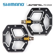 SHIMANO SAINT PD-M828 flat Pedal is Perfect for downhill or freeride mountain bike pedal Shimano genuine goods bike acce