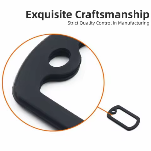 Rubbers Silicone Material Dog Tag Cover Black Durable Noiseless Dog Tag 1.97*1.18 Inches Dog Tag Pet