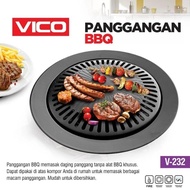 Round BBQ grill pan
