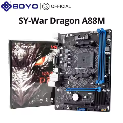 SOYO A88M Game Motherboard FM2/FM2+ Socket Support AMD A10/A8/A6/A4/Athlon CPU DDR3 Memory SATA3 Com