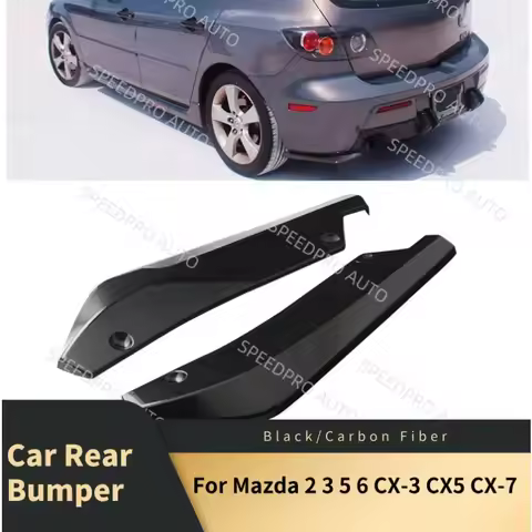 Car Rear Bumper Lip Splitter Diffuser for M-azda 2 3 5 6 CX-3 CX5 CX-7 Scratch Protector Spoiler Ext