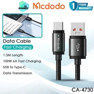 Mcdodo CA-473 Data Cable 120W Fast Charging Cable USB Kabel Type-C Cable 1.5M Length 150CM Mcdodo Ca