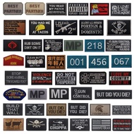 Velcro Patch English Letters ARMY NAVY USMC Three-Dimensional Embroidery Game Code 001 Cloth Sticker