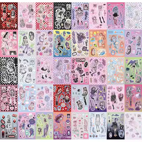 Sticker Domi Book 1/11/44 Pcs Domi Sticker Book 44 Sheets Of Inside Pages For Korean Characters DIY