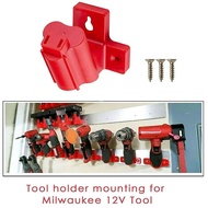 {GOOD} 2/4pcs Drill Seat Bracket Holder Machine Electric Tool Bracket with Screw for Milwaukee M12 Battery Power Tools Hanger