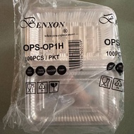 Bekas Kuih BENXON Ops - OP1H [ 100 pcs+- ] Bakery Disposable Plastic Clear Bekas Kuih Plastic / OP 1