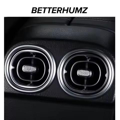 For Mercedes Benz W206 C Class 2022- Center Console Air Vent Outlet Adjust Trim Diamond Sticker 7pc 