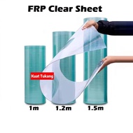 ATAP CERAH LUTSINAR RATA FRP 1mm /  FLAT TRANSPARENT ROOF FIBRE-REINFORCED PLASTIC / GREENHOUSE / AW