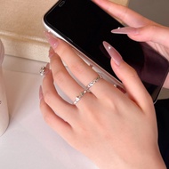 Cat Dog Diary Couple Ring Unique Cute Cat and Puppy Couple Ring Opening Adjustable Index Finger Ring