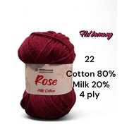 Benang Rose Milk Cotton 4 Ply / Milk Cotton 4 Ply