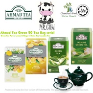 Ahmad Tea Green Tea Pure / Lemon & Ginger / Detox Tea 20 Tea Bag