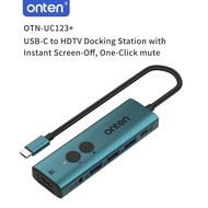 USB-C Hub, Multi-function 5-in-1 USB-C to HDMI Adapter, with OTN UC123+ Screen Mute
