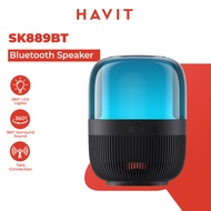 Havit SK889BT Multi-color Ambient Light Bluetooth Speaker Speaker RGB LED Speaker Pembesar Suara 喇叭