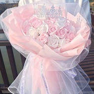 Birthday Gift for Girlfriend Mother Crushed Ice Blue Immortal 520 Valentine's Day Gift for Girlfrien