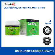 CARTIGRO Glucosamine Chondroitin MSM Cream Triple Strength 4 Oz - To support normal joint function (Non-greasy)