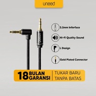 UNEED 3.5mm Male to Male Gold Plated L Design Audio Aux Cable - UCB402X