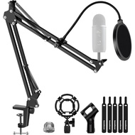 Microphone Stand Mic Boom Arm for Blue Yeti HyperX QuadCast S SoloCast Snowball Fifine K669B and oth