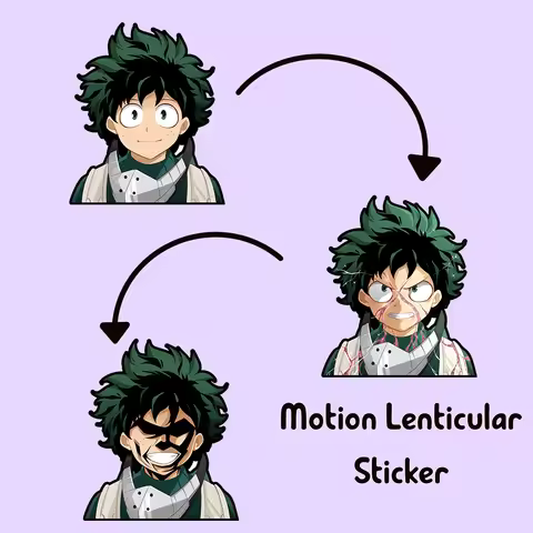 Izuku Motion Laptop Sticker My Hero Academia Car Decal Boku No Hero Anime Waterproof Stickers for Su