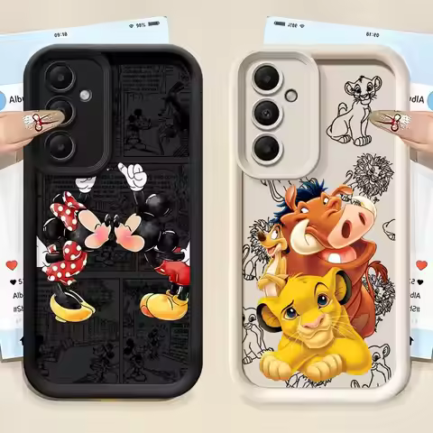 Disney Cute Lion King Phone Case for Samsung Galaxy A14 A34 A32 A33 A26 A22 A56 A23 A12 A36 A16 A24 