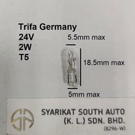 24V 2W T5 Bulb Trifa Light Bulb W2X4,6d 1705 Dashboard Truck Indicator Car Lorry Commercial Vehicle 