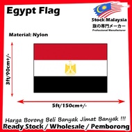 【Ready Stock】Egypt National Flag 3x5ft 90x150cm Egypt Flag