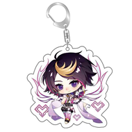 อะนิเมะ Luxiem Mysta Ike Vox Dhu Luca ป้ายโลหะเข็มกลัด Pin Decor พวงกุญแจอะคริลิคจี้ Keyring Sticky 