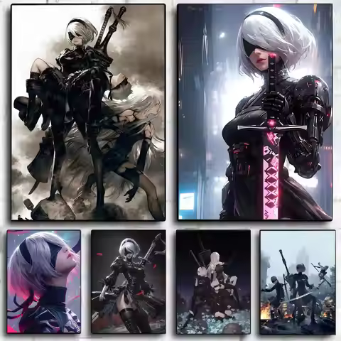 Cool N-NieR A-Automata Game Poster Wall Art Print Poster Decorative Mural Home Decor Gift Unframed