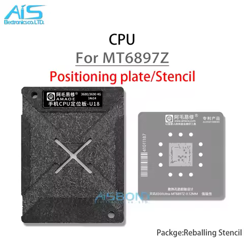 MT6897Z BGA Stencil Reballing Template Station Kit For Dimensity 8300Ultra 8300 Ultra CPU Positionin
