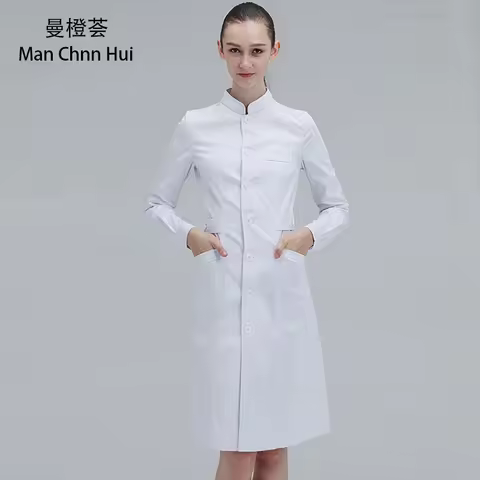 laboratory clothing lab coats beauty salonSlim Multicolour gown Overalls lab coat women scrubs unifo