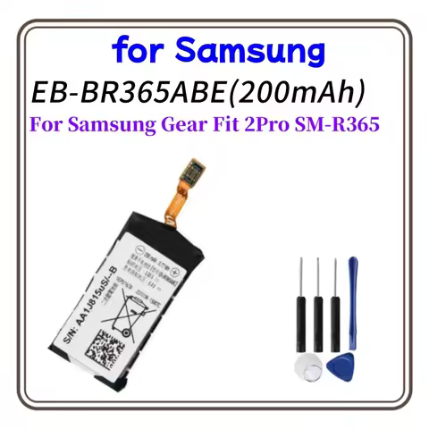 EB-BR365ABE Replacement Battery For Samsung Gear Fit 2 Pro SM-R365 R365 Battery 200mAh with free Too