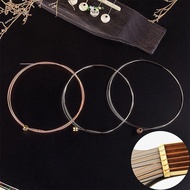 STARYSWAY Folk Guitar Strings, Bronze Color Stainless Steel Copper Classical Acoustic Guitar Strings