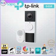TP-Link Tapo D210 2K 3MP Outdoor Smart Video Doorbell Camera