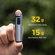 FLEXTAIL ZERO FLASHLIGHT - 47g 1200 Lumens EDC Flashlight, 7 Light Modes with Replaceable and Rechar