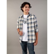 American Eagle เสื้อเชิ้ตผู้ชาย INT SF CSC MILO TWILL สี COCOA CREAM - 015-2179-247