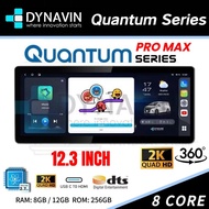 DYNAVIN QUANTUM PROMAX SERIES 9/10/12.3 INCH 8GB/12GB+256GB 2K SCREEN/360/8 CORE/SNAPDRAGON ANDROID 