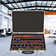 ชุดดอกเราเตอร์ดอกกัดสำหรับงานไม้ก้าน1/4นิ้วจำนวน35ชิ้นพร้อมกล่อง 35pcs 1/4 Router Bits Set Professio