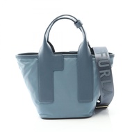 [Pre-owned] Furla PIUMA Tote Bag, Size S, WB01270BX30503960S, Blue, Nylon & Leather, 2-way Tote Bag,