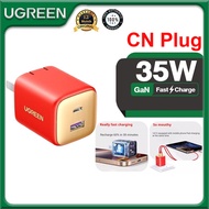 UGREEN 35W Charger 1 Type C 1 USB A Mini Power Adapter Fast Charger GaN Wall Charger